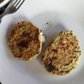 El cooksnap de Agustina Urbano cuando hizo Hamburguesas de arvejas sin TACC.