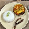 Nikita Choithani's cooksnap of when they made Sindhi curry chawal.