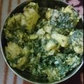 Aryan kamboj का कुकस्नैप जब उन्होंने बथुआ की भुर्जी (bathua ki bhurji recipe in Hindi) बनाया था।