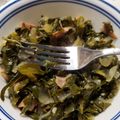 Lauren's cooksnap of when they made My Southern Collard Greens.