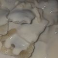 El cooksnap de Antonella Castillo cuando hizo Salsa blanca o Bechamel.