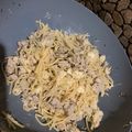 Cooksnap dari vina untuk resep Easy Shrimp Aglio Olio Spaghetti