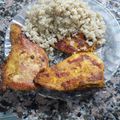 El cooksnap de Nicolas Torres cuando hizo Quinoa con pollo fit.