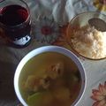 El cooksnap de Laura Pérez cuando hizo Caldo de pollo.