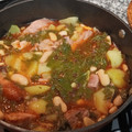 El cooksnap de Raúl Gómez cuando hizo Pote de berzas.