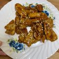 yi chen 的 百元家常菜-蠔油炒麵腸 (素) cooksnap