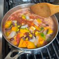 Kokimi's cooksnap of when they made Native American Three Sisters Stew.