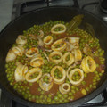 El cooksnap de dandaran cuando hizo Chipirones con guisantes.