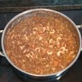 El cooksnap de Vick Airfull cuando hizo Lentejas con pota y curry.