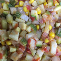 El cooksnap de axuni cuando hizo Calabacitas a la mexicana con carne.
