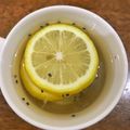 Cooksnap Cempaka Putih semasa beliau membuat Air Lemon dan Selasih.