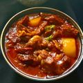 Dipa Bhattacharyya's cooksnap of when they made খাসির মাংস (khasir mangsho recipe in Bengali).