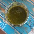 El cooksnap de Mar Mora cuando hizo Salsa estilo "pesto", de albahaca 🌿 sin queso, con pistachos y piñones.