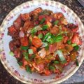 Seema gupta का कुकस्नैप जब उन्होंने रेस्टोरेंट स्टाइल ड्राई पनीर चिली  (restaurant style dry paneer chilli recipe in Hindi) बनाया था।