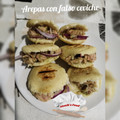 El cooksnap de Monik cuando hizo Mini arepas con falso ceviche de atún.