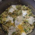 El cooksnap de Mara Guevara cuando hizo Zapallitos revueltos con huevos.