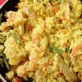 tsholo 's cooksnap of when they made Chicken strips and rice.