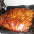 El cooksnap de Teresa Weimer cuando hizo Lechón al horno.