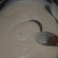 El cooksnap de Agustina Micaela cuando hizo Salsa blanca para canelones.