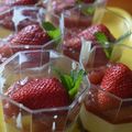 El cooksnap de Fabio Talibs cuando hizo Shots de Cheesecake con frutillas.