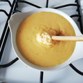 El cooksnap de Anna cuando hizo Salsa de queso Cheddar.