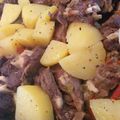 El cooksnap de Mariluz Vieira Cabral cuando hizo Costilla de Oveja al horno a la cerveza con papas.