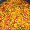 El cooksnap de Julián cuando hizo Arroz con pollo.