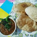 Nirali Dudhat's cooksnap of when they made અમૃતસરી છોલે ભટુરે.
