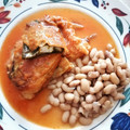 El cooksnap de Regina Hernandez cuando hizo Chiles poblanos rellenos de queso.