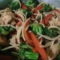 El cooksnap de Cecy Reyes cuando hizo Fideos con pollo 🍝🍷.