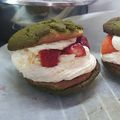 รูป Cooksnap ของ Tannatee Singhaset เมื่อเขาทำ 🍓Strawberry cookie choux cream🍓