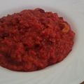 El cooksnap de Paula cuando hizo Risotto de remolacha.
