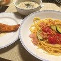 モアナ主婦's cooksnap of when they made ズッキーニとトマトのコンソメスパゲティ.