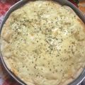 El cooksnap de Arami Aguilera cuando hizo Pizza de cebolla y quesos.