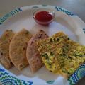 Vaishali Unadkat का कुकस्नैप जब उन्होंने चीज़ पनीर पराठा (Cheese paneer paratha recipe in Hindi) बनाया था।