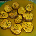 El cooksnap de menteazul perez cuando hizo Batatas horneadas con salsa de cilantro y ajo.