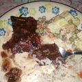 El cooksnap de Jahu Zambrano cuando hizo Carne bien picante al vino tinto.