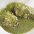 El cooksnap de MaryGlory cuando hizo Merluza en Salsa Verde.