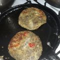 El cooksnap de Karen Garcia cuando hizo Hamburguesas de lentejas.