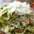 Cooksnap dari alexia titis untuk resep Spaghetti with Spinach Carbonara Sauce (Pasta Bayam Creamy)