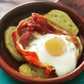 El cooksnap de CDNavarro cuando hizo Huevos rotos con jamón.
