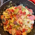 Lori Daniels's cooksnap of when they made Sausage And Rotel Cabbage.