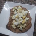 El cooksnap de Nicolas Torres cuando hizo Pizza de fugazzeta fit.