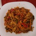 El cooksnap de Esteban Lopez cuando hizo Quinoa con verduras curry y salsa soja.
