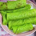Cooksnap Opah To'Pah semasa beliau membuat Kuih Dadar Gulung Pandan.