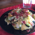 El cooksnap de Nuritmica.fit cuando hizo Calabacín con jamón, queso y huevo.