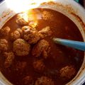 El cooksnap de Vero Tome cuando hizo Albóndigas en salsa roja (chile ancho).