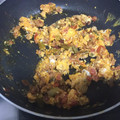 El cooksnap de Claudia Rojas cuando hizo Chorizo con Ejotes a la mexicana.