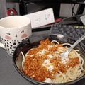El cooksnap de laura diaz cuando hizo Espaguetis con carne picada 🍝.