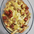 El cooksnap de Santiago P cuando hizo Papas fritas con salsa cheddar y verdeo.